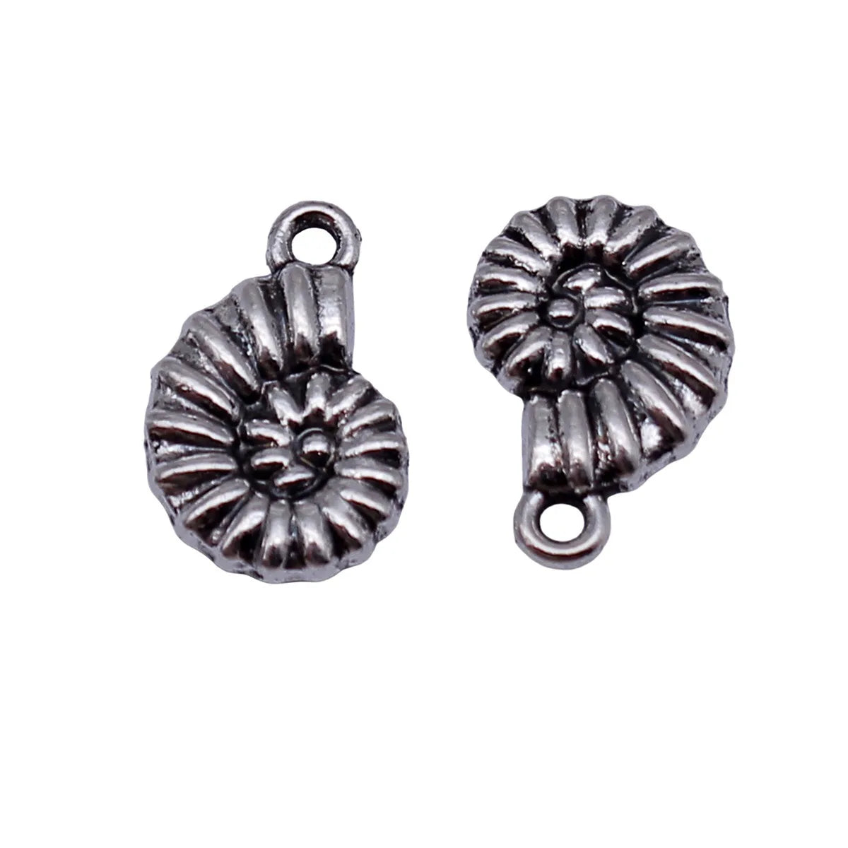 16x10mm 1.5g Antique Silver Zinc Alloy Conch Shell Charm Pendant for DIY Necklace and Bracelet Making