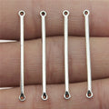 2x34mm 0.6g Multicolor Zinc Alloy Long Bar Connector Charm for DIY Bracelet Necklace Jewelry Making
