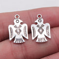 12x19mm 1g Antique Silver Zinc Alloy Thunderbird Bird Charm Pendant for Bracelet Necklace DIY Making