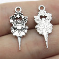 26x11mm 1.1g Antique Silver Zinc Alloy Star Angel Charm Pendant for DIY Jewelry and Craft Making