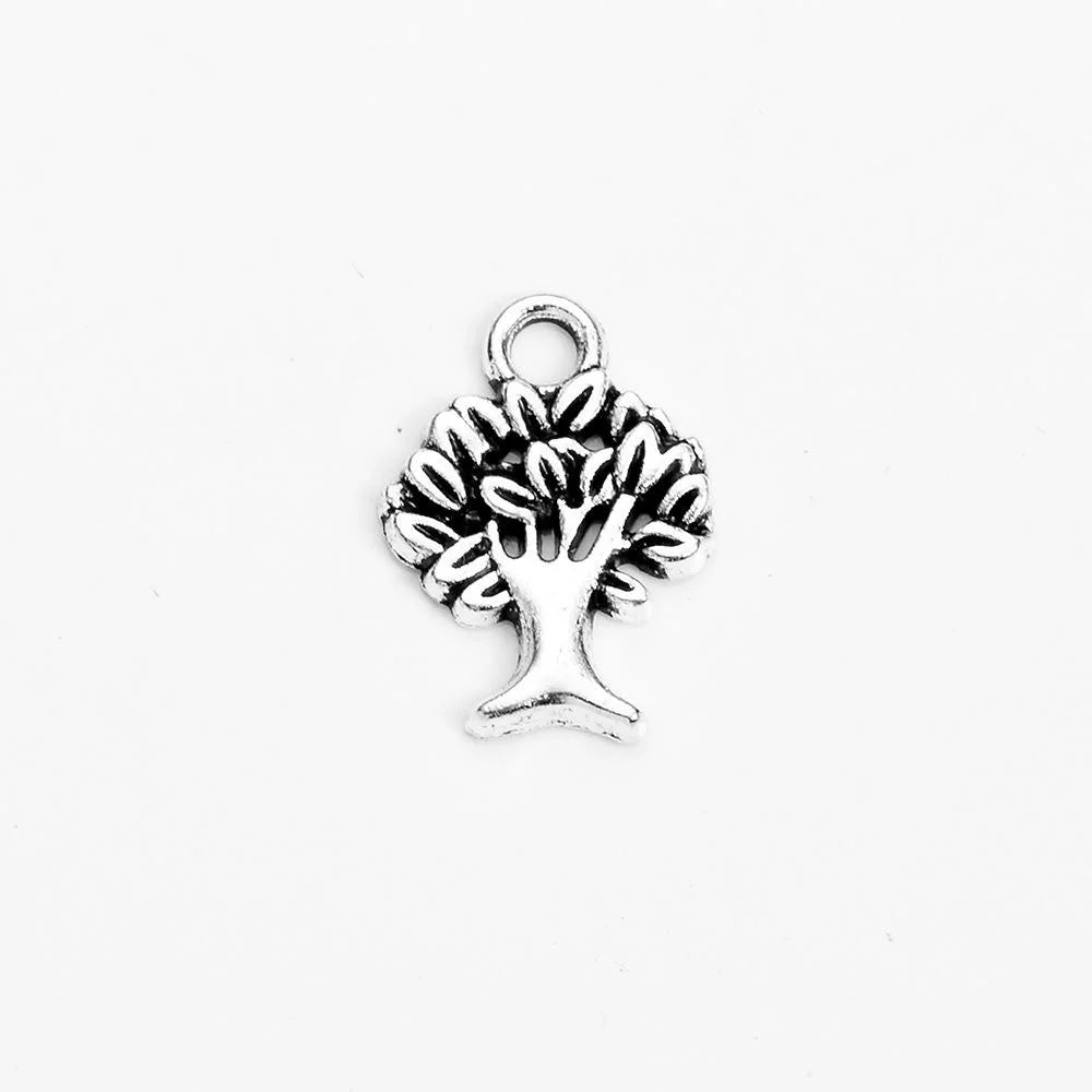 15x10MM Zinc Alloy Tree Of Life Charm Pendant for DIY Necklace Bracelet Jewelry Making