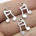 17x11mm 0.61g Multicolor Zinc Alloy Music Note Charm Pendant for Bracelet Necklace DIY Jewelry Making