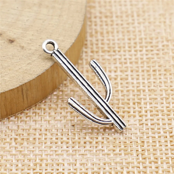 14x29mm 1.2g Multicolor Zinc Alloy Cactus Charm Pendant for DIY Necklace Bracelet Jewelry Making