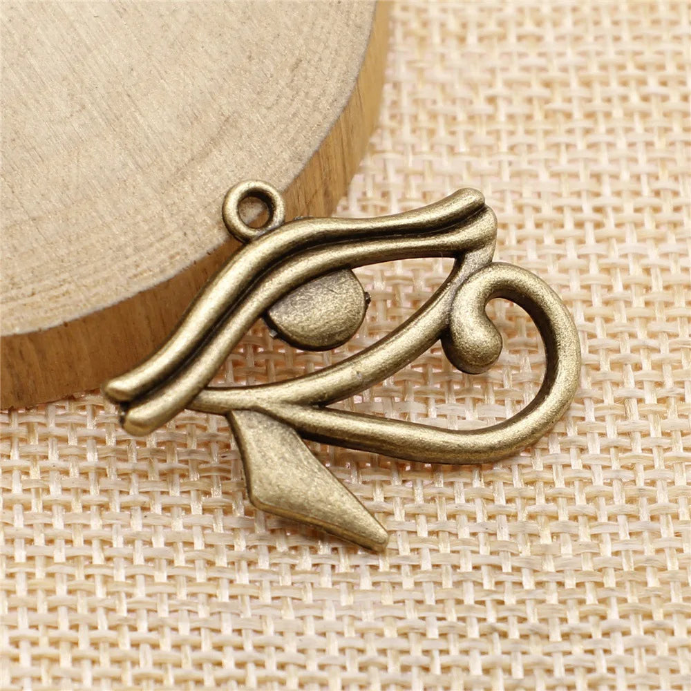 33x27mm 3.4g Multicolor Zinc Alloy Eye of Horus Charm Pendant for DIY Necklace Bracelet Making