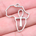 31x26mm 1.39g Antique Silver Zinc Alloy African Ankh Cross Charm Pendant for Jewelry Making