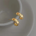 Elegant Geometric Zircon Copper Drop Earrings, Light Luxury Floral Style