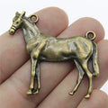 41x41mm 6.4g Multicolor Zinc Alloy Horse Charm Pendant for DIY Necklace Bracelet Jewelry Making