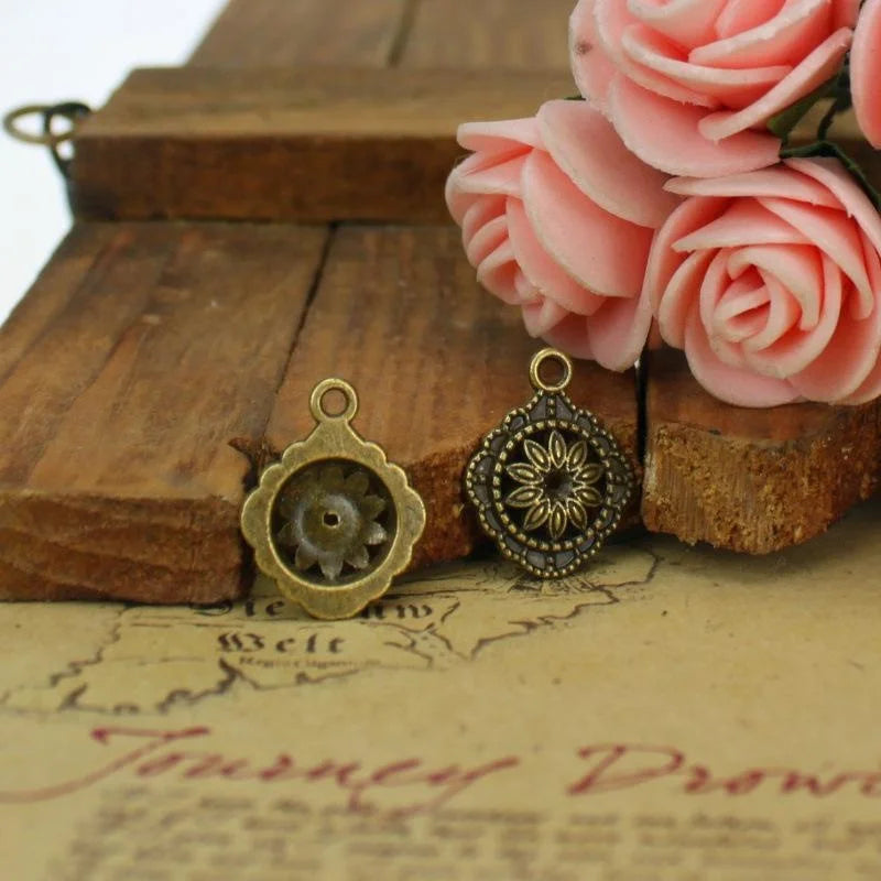 17x14MM Antique Silver Zinc Alloy Charm Pendant for DIY Necklace Bracelet Jewelry Making