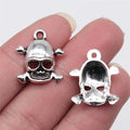 20x18mm 1.8g Multicolor Zinc Alloy Skull Head Charm Pendant for DIY Necklace Bracelet Jewelry Making