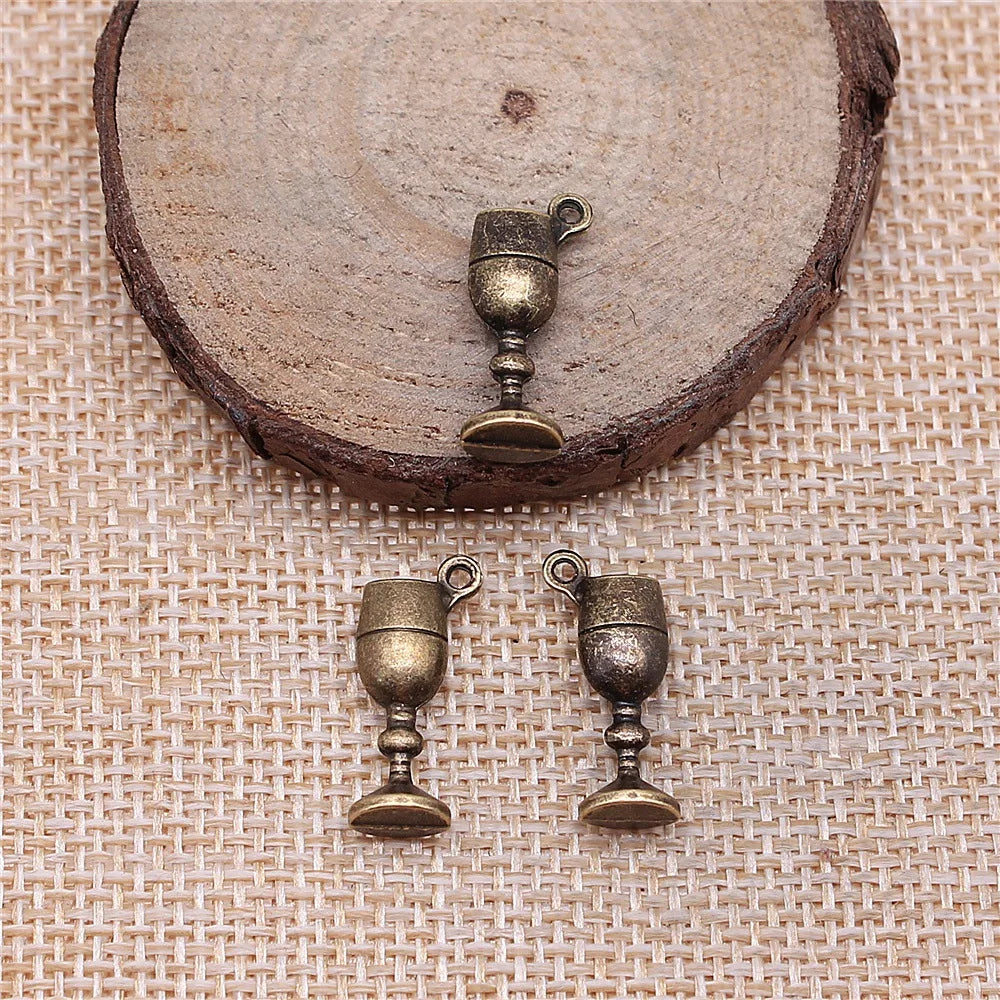 20x7x5mm 1.4g Zinc Alloy Charm Pendants for DIY Jewelry Accessories