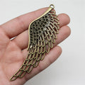 106x37mm 15.2g Multicolor Zinc Alloy Large Wing Charm Pendant for DIY Bracelet Necklace Jewelry Making