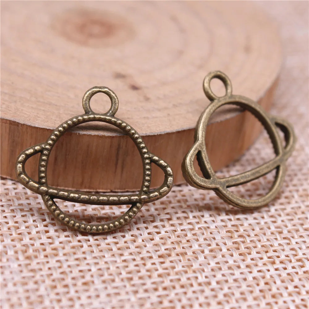 24x21mm 1.45g Multicolor Zinc Alloy Universe Charm Pendant for DIY Necklace Bracelet Jewelry Making