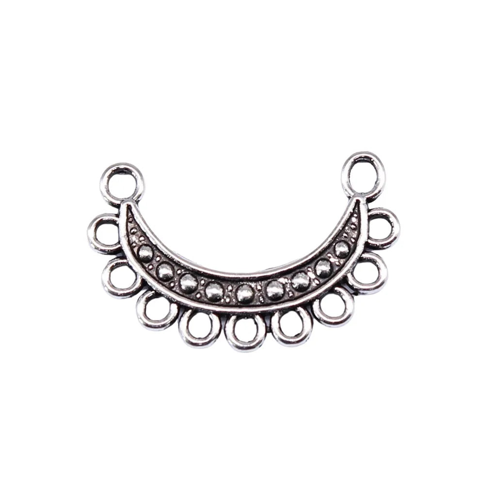 21x14mm 0.7g Multicolor Zinc Alloy Geometric Earring Connector Charms for DIY Earrings Jewelry Making