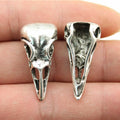 31x25x10mm 4.6g Antique Silver Zinc Alloy Bird Beak Skull Charm Pendant for DIY Gothic Jewelry Making