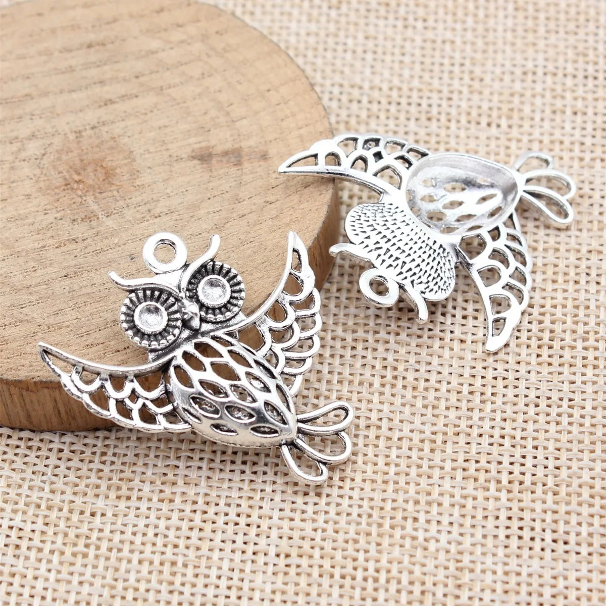 36x35mm 4.5g Multicolor Zinc Alloy Owl Cat Charm Pendant for Clothing Accessories and DIY Jewelry Making