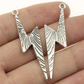 50x14mm 3g Multicolor Zinc Alloy Lightning Charm Pendant for DIY Jewelry and Clothing Accessories