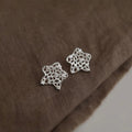 Original Design Hollow Galaxy Star Micro Pave Zircon Stud Earrings Copper