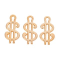 Dollar Sign Charm Pendants in Six Metallic Finishes view 10