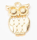 Bronze Gold and Silver Openwork Owl Charms for Jewelry Making view 9