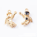 Astronaut Enamel Charms in Silver and Gold Finishes view 5