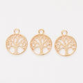 Round Tree of Life Metal Charms in Eight Finishes for Jewelry Making view 6