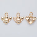 Rounded Bee Metal Charms In Five Finishes For Jewelry Making view 9