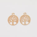 Tree of Life Metal Pendant Charms in 8 Distinct Finishes view 9