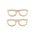 Rounded Eyeglasses Metal Pendant Charms in 6 Distinct Finishes view 8