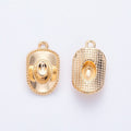 Dimensional Cowboy Hat Metal Charms in Seven Finishes view 10
