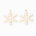 Openwork Snowflake Metal Charm in Five Finishes Jewelry Component view 7
