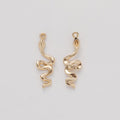 Curved Snake Metal Charm in Four Metallic Finishes view 9
