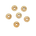 Round Patterned Metal Spacer Beads in Six Finishes view 10