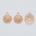 Spiderweb Charm in 5 Metal Finishes for Jewelry Making view 9