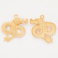 Coiled Chinese Dragon Charm Metal Jewelry Making Component view 8
