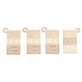 Embossed Banknote Metal Charms in Eight Finish Options view 11
