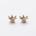 4-Finish Mini Crown Bead Cap Metal Jewelry Components for Crafts view 7