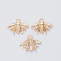 Striped Bee Charm in Multiple Metal Finishes for Jewelry Making view 11