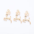 Leaping Deer Charms in Six Contrasting Metal Finishes view 10