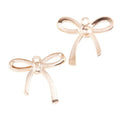 Ribbon Bow Charm in Four Polished and Antique Finishes view 8