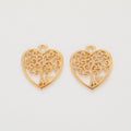 Heart Tree Of Life Charm in Multiple Metal Finishes for Jewelry Making view 11