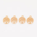 Small Tree of Life Charm Metal Pendant for Jewelry Making view 4