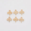Camp Arrow Sign Charm Alloy Jewelry Making Component in 2 Finish Options view 6