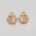 Nautical Anchor Charm in Four Vintage Metal Finishes view 9