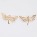 Openwork Dragonfly Metal Charm in 5 Pictured Finishes view 10