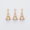 Eiffel Tower Metal Charms in Six Metallic Finishes view 10