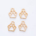 6-Finish Open Paw Print Metal Jewelry Components for Crafts view 9
