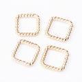 Square Jewelry Connector in 4 Metal Finishes for Jewelry Making view 8