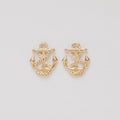 Small Anchor Connector Charms in Five Metallic Finishes view 10