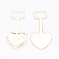 LOVE Heart Shovel Metal Charm in Five Finishes Jewelry Component view 9