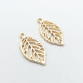 Vintage Finish Metal Openwork Leaf Charms in 5 Style Options view 9